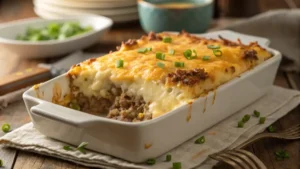 Creamy Hamburger Hash Brown Casserole