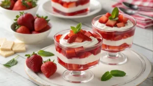Strawberry Jello Parfait