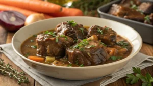 Braised Oxtails with Herb-Infused Sauce