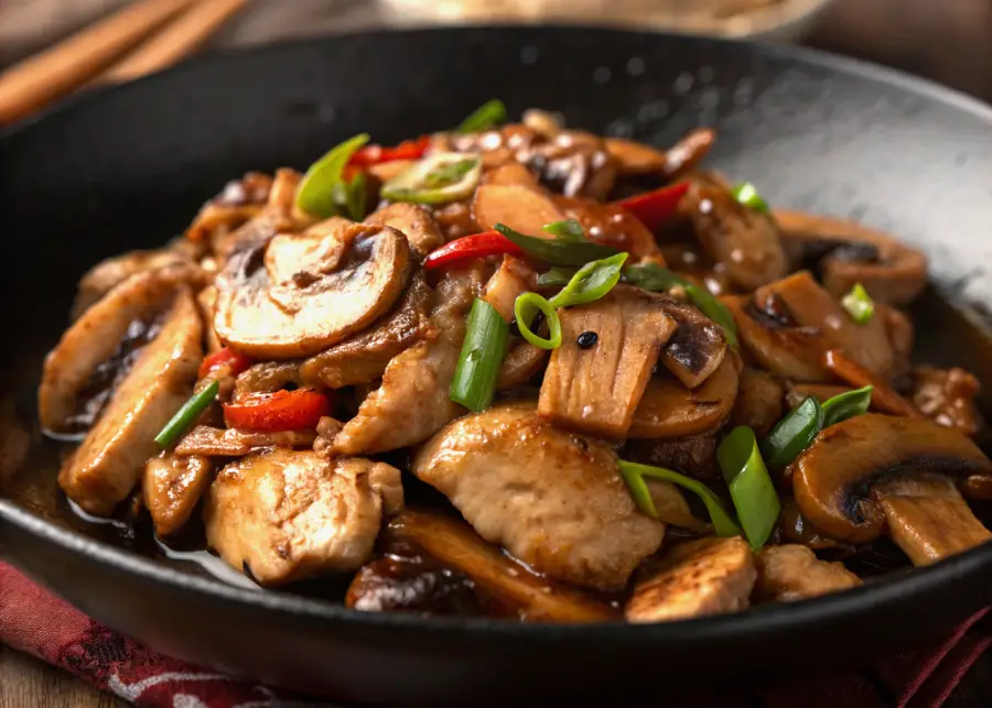 Chicken and Mushroom Stir-Fry