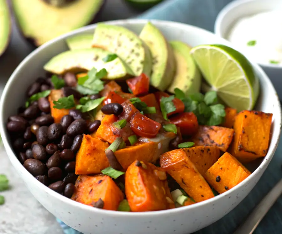 Roasted Veggie & Black Bean Bowls