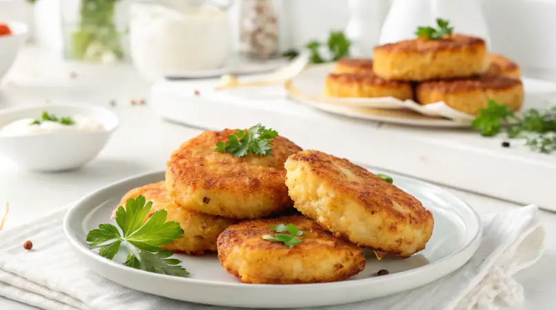 crispy potato fritters
